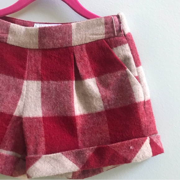 Mayoral Chic Girls Red Wool Blend Shorts, Size 5. - Picture 2 of 7